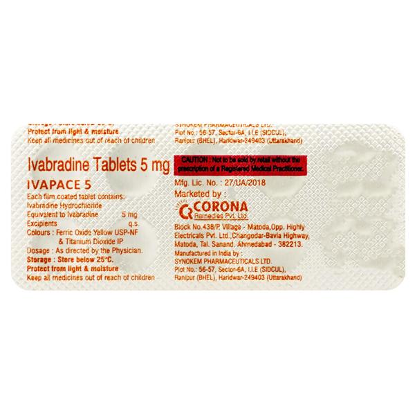 Ivapace 5mg Tablet 10'S
