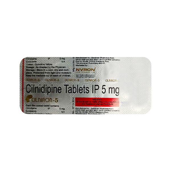 CILNIRON 5mg Tablet 10's