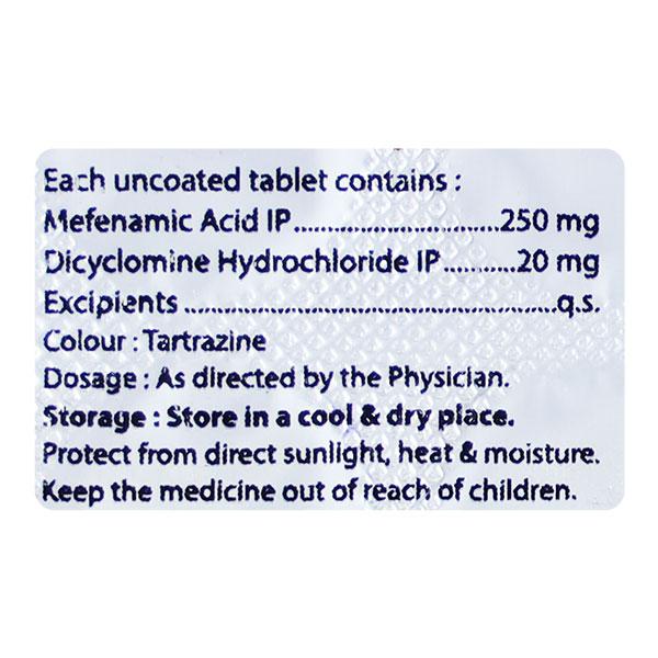 MEFZEST SPAS 20 Tablet 10's