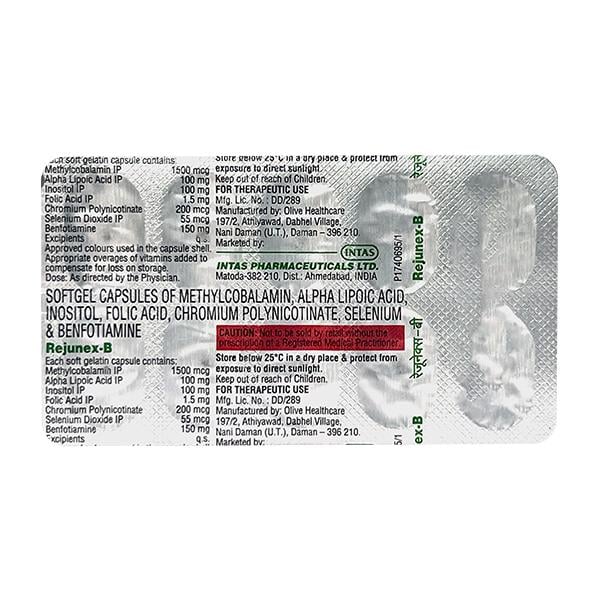 REJUNEX B Soft Gelatin Capsule 10's