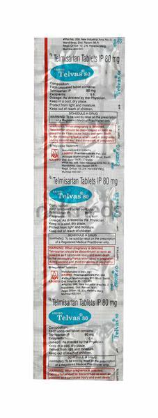 Telvas 80mg Tablet 10'S