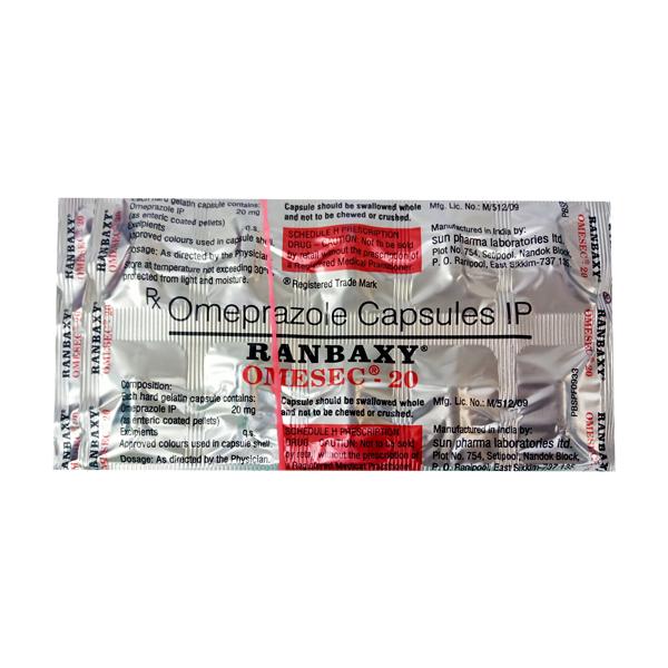 Omesec 20mg Capsule 10'S