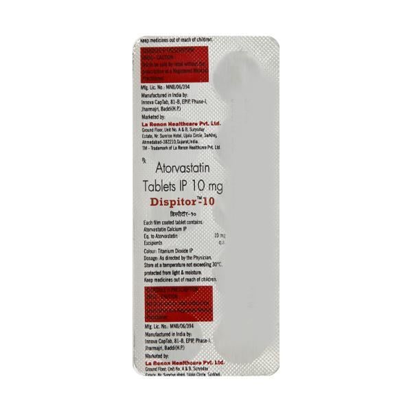 Dispitor 10mg Tablet 10'S