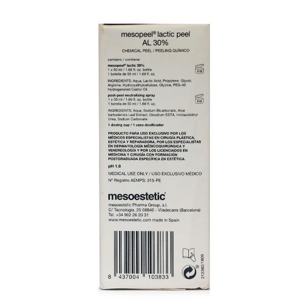 Mesoestetic Lactic Peel AL 30% Gel 50ml
