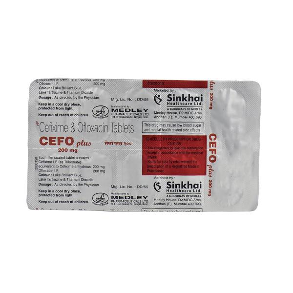 Cefo Plus 200mg Tablet 10'S
