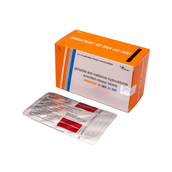 Diamicron XR MEX 60/500 Tablet 14'S