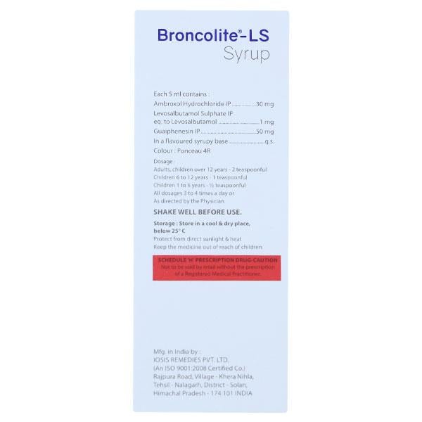 BRONCOLITE LS Syrup 60ml