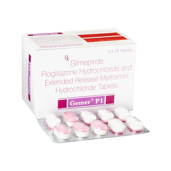 Gemer P 1mg Tablet 10'S