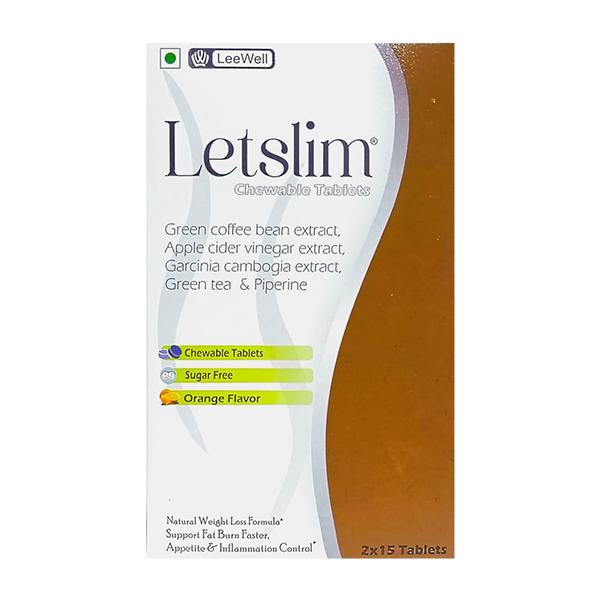 LETSLIM SUGAR FREE ORANGE FLAVOUR Chewable Tablet 15's