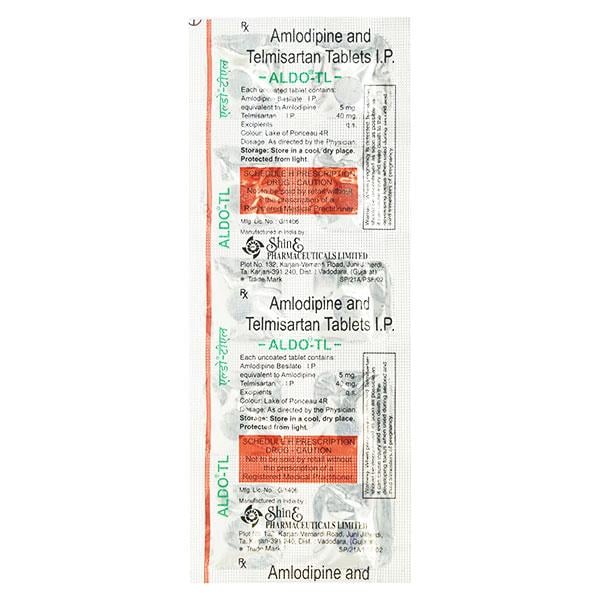 Aldo TL 5mg/40mg Tablet 10'S
