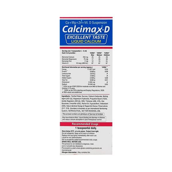 Calcimax D Suspension 200ml