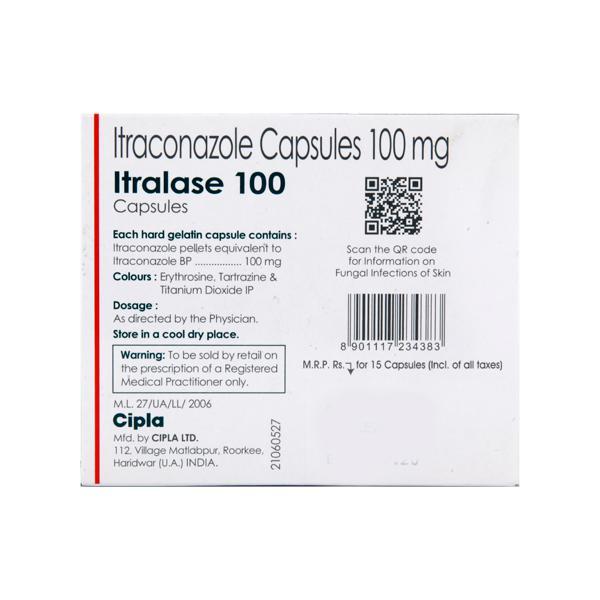 Itralase 100mg Capsule 15'S