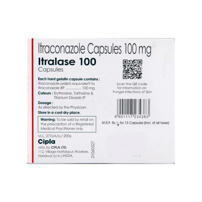 Itralase 100mg Capsule 15'S