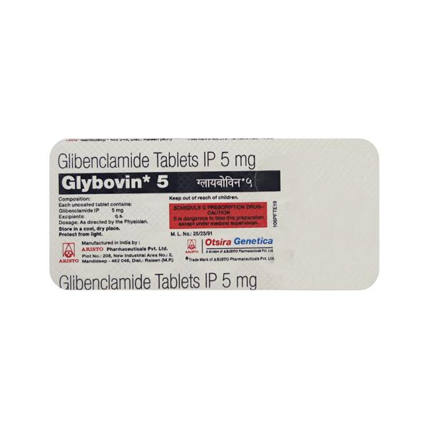 Glybovin 5mg Tablet 10'S