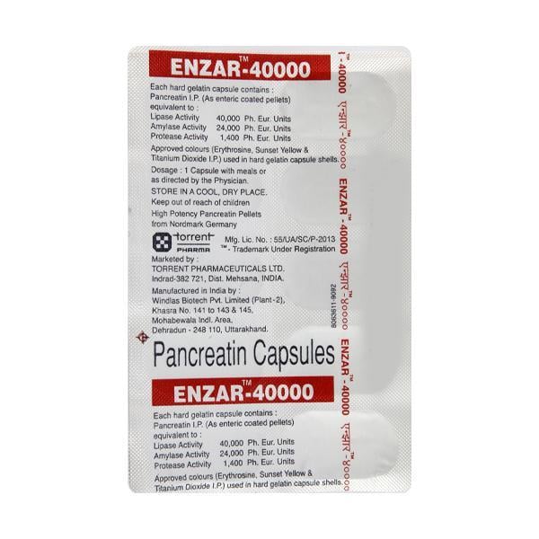 Enzar 40000 Capsule 10'S