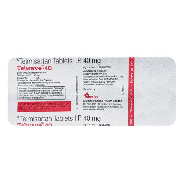 TELWAVE 40mg Tablet 10's