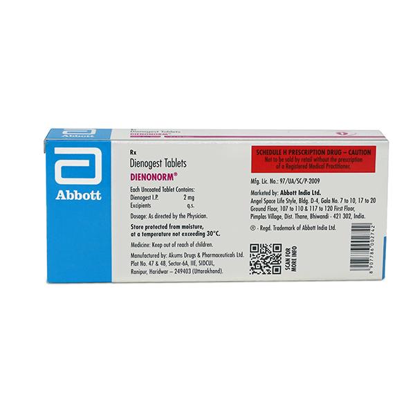 DIENONORM 2mg Tablet 10's