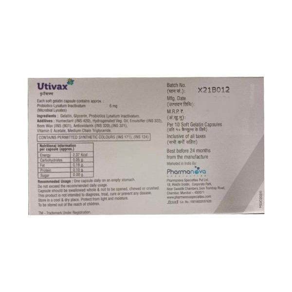 UTIVAX Capsule 10's