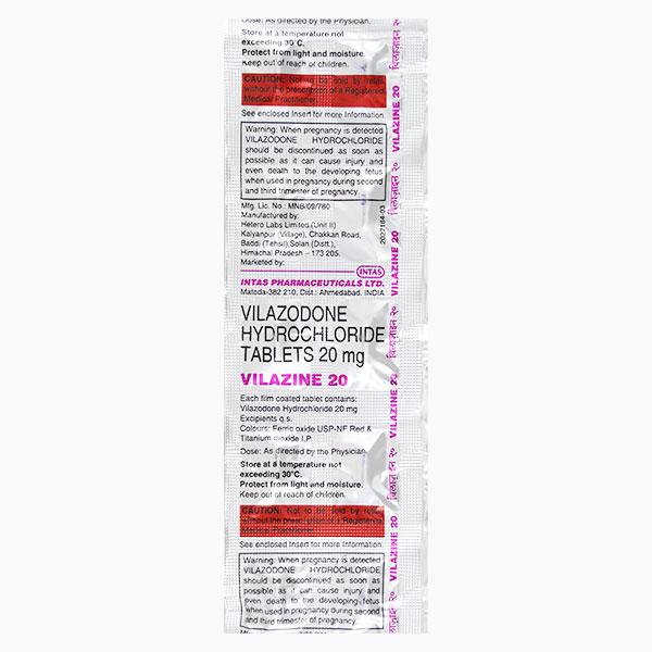 Vilazine 20mg Tablet 10'S
