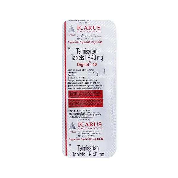 Digitel 40mg Tablet 10'S