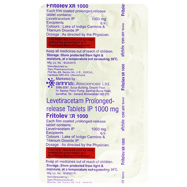 FRITOLEV XR 1000 Tablet 10's