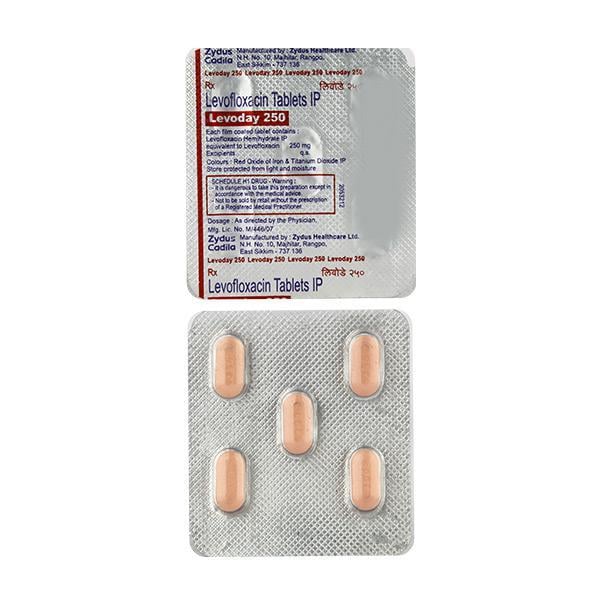 Levoday 250mg Tablet 5'S