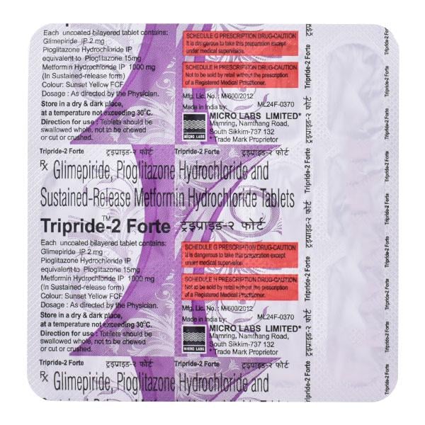 TRIPRIDE FORTE 2 Tablet 15's