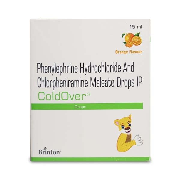 Coldover Orange Flavour Oral Drops 15ml