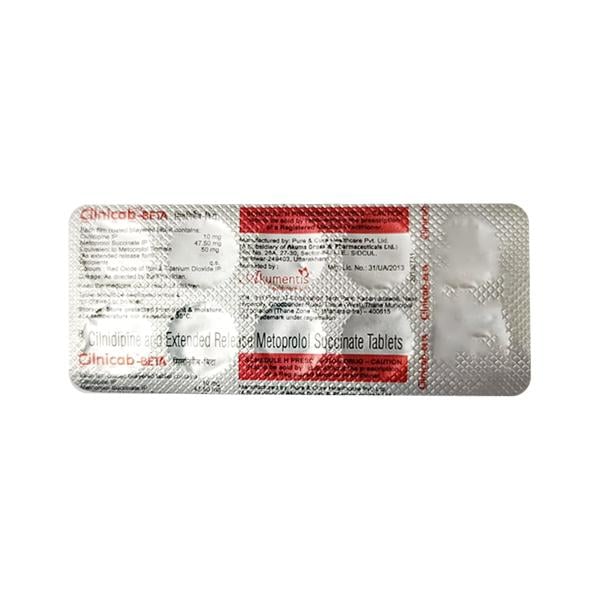 Cilnicab Beta 10/50mg Tablet 10'S