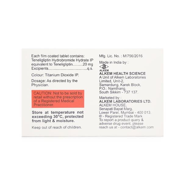 Tegliptin 20mg Tablet 15'S