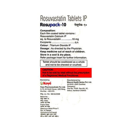 Rosupack 10Mg Tablet 10's