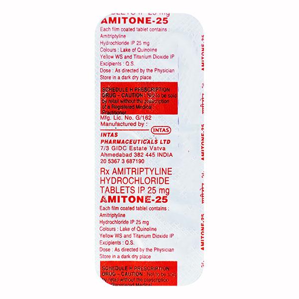 Amitone 25mg Tablet 10'S