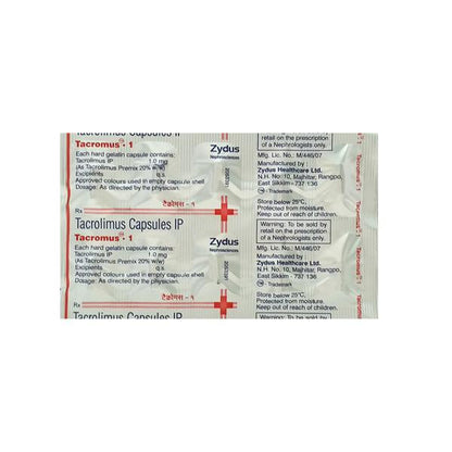 Tacromus 1mg Capsule 10'S