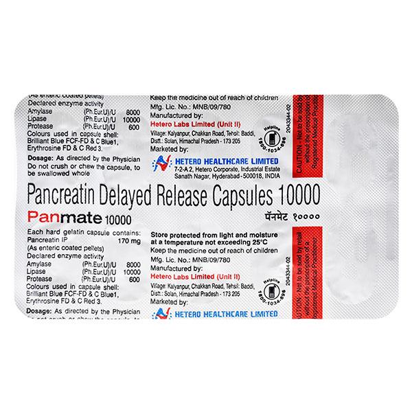 Panmate 10000mg Capsule 10'S