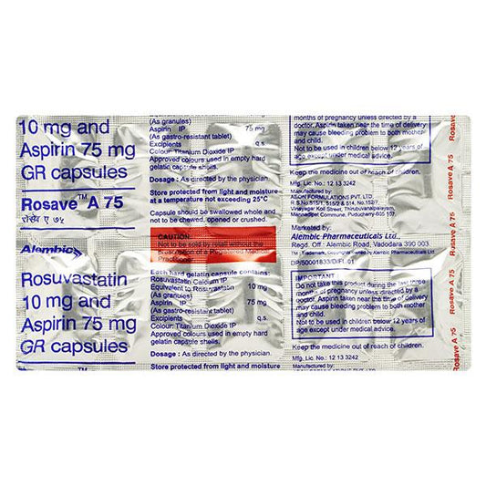 Rosave A 10/75mg Capsule 10'S