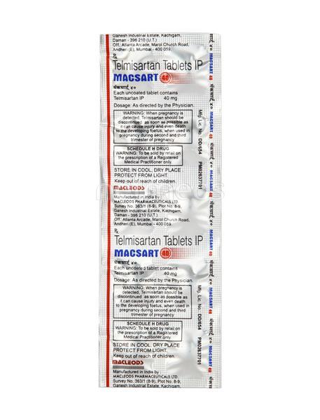 Macsart 40mg Tablet 10'S