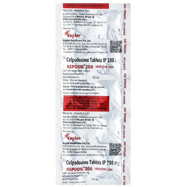 KEPODIL 200 Tablet 10's