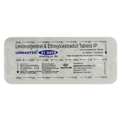 UNWANTED 21DAYS TABLET 21'S