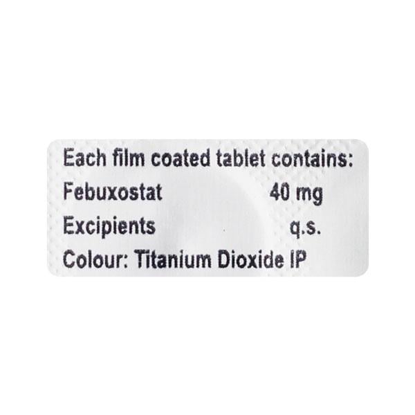 Febuset 40mg Tablet 10'S