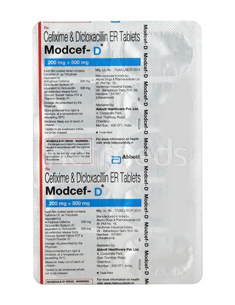 Modcef D Tablet 10'S