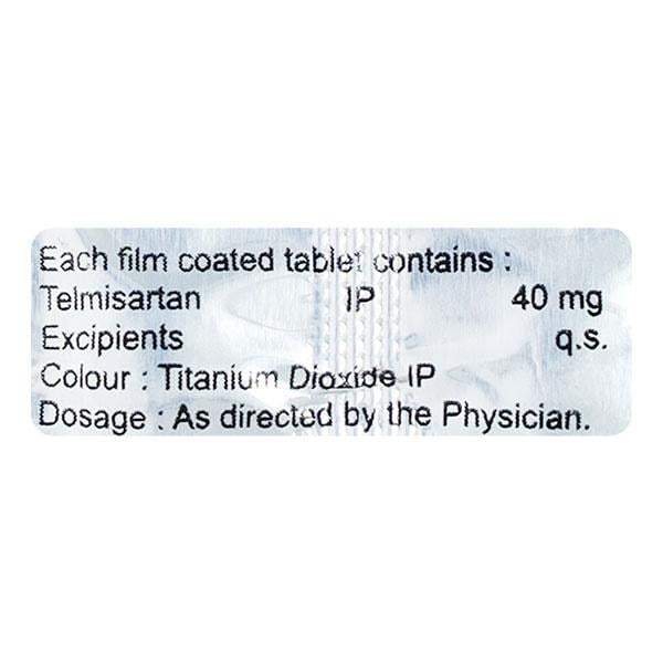 TELMIPIL 40mg Tablet 10's
