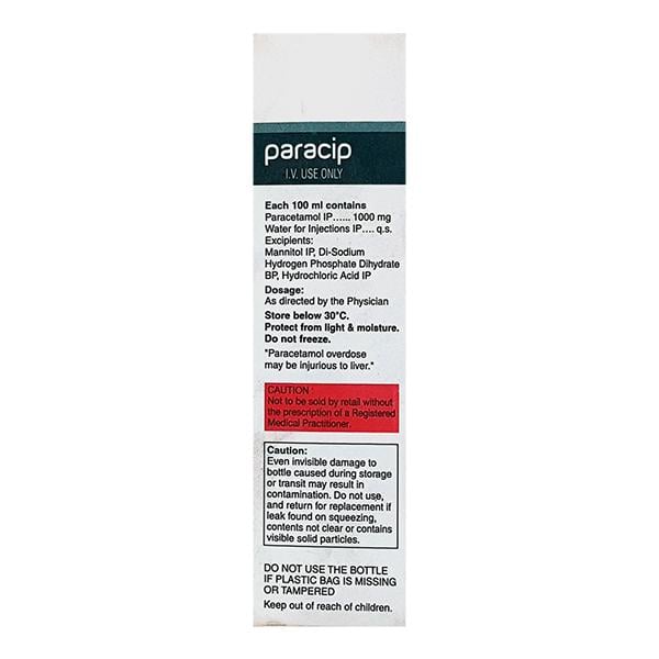 Paracip Infusion 100ml