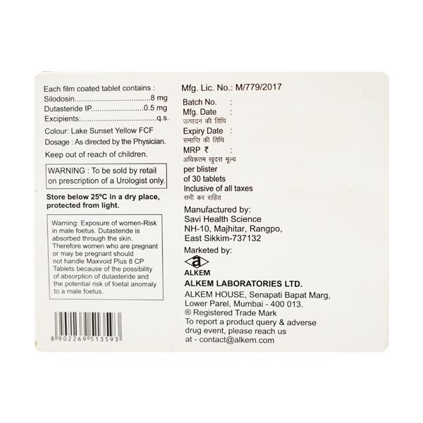 MAXVOID PLUS 8 CP Tablet 30's