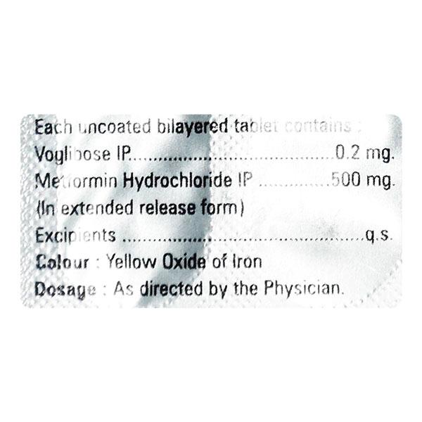 Prebose M SR 0.2/500mg Tablet 10'S