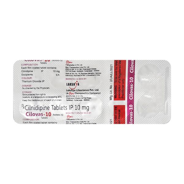CILOVAS 10mg Tablet 10's