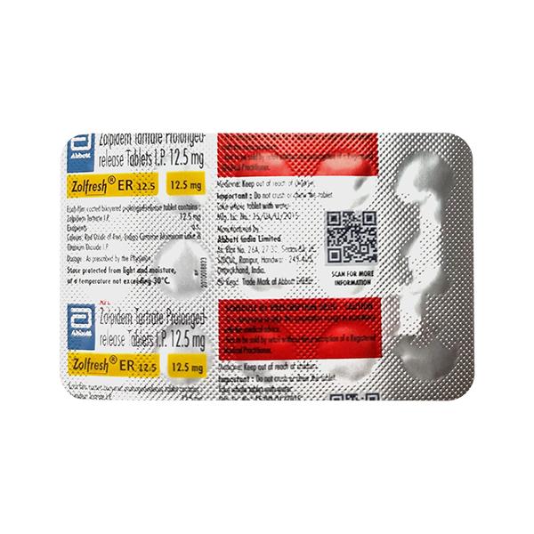 ZOLFRESH ER 12.5 Tablet 15's