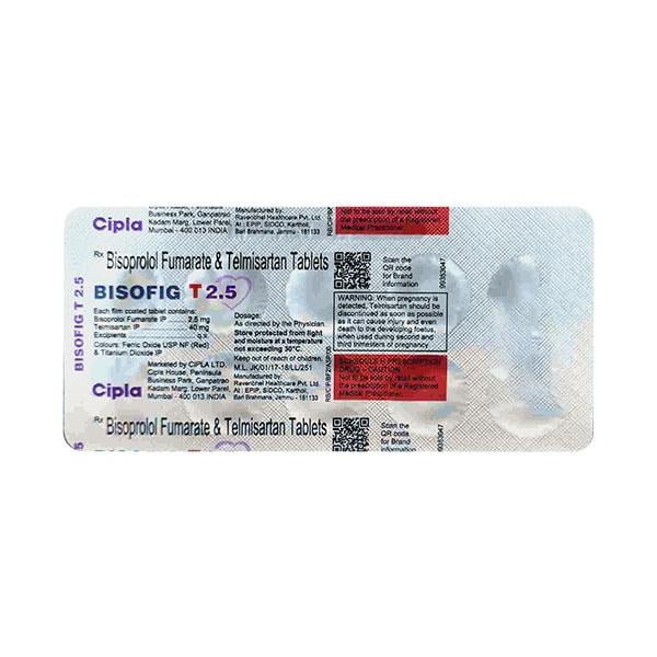 BISOFIG T 2.5/40mg Tablet 10's