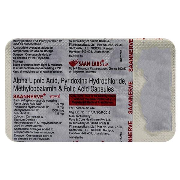 Saannerve Capsule 10'S