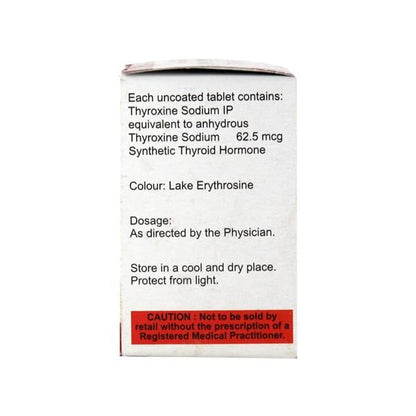 Thyrox 62.5Mcg Tablet 100's