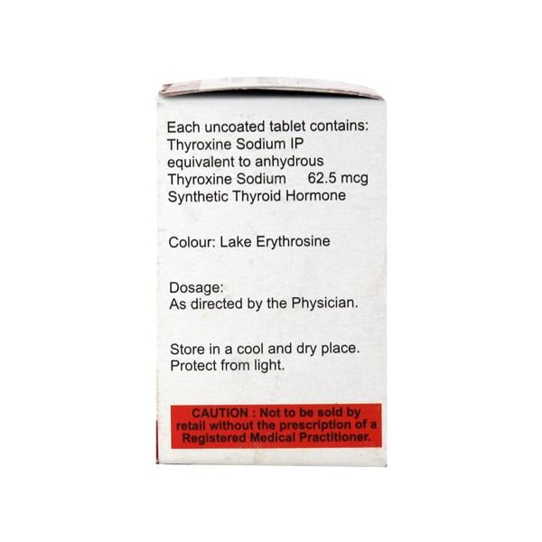 Thyrox 62.5Mcg Tablet 100's